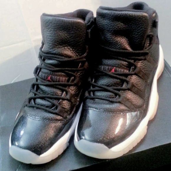 Jordan 11 Retro BG "72-10's" BLACK ANTHRACITE Athletic Shoes size 6Y NEW IN BOX! - Picture 4 of 9